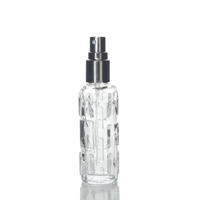 Flacon de parfum carré en verre rose doré de luxe, personnalisé, avec bouchon pulvérisateur et pompe, capacité 10 ml, diffuseur à bâtonnets personnalisé