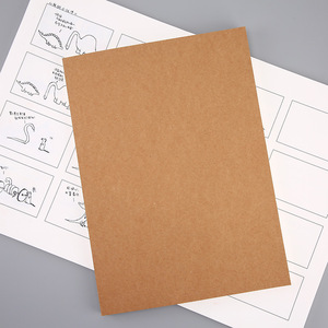 A4 A5 Kraft Papier Couverture 120gsm Trawing Papier Page Intérieure Storyboard Cahier pour La Création Artistique - Product Image 4