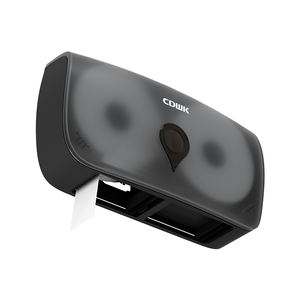 Distributeur de papier en rouleau jumbo double CDWK, design à tirage central, montage mural avec serrure antivol, matériau ABS, <span class=keywords><strong>CD</strong></span>-8042 - Product Image 4