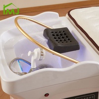 Lit de lavage de cheveux portable pour salon, équipement de spa capillaire, fauteuil de shampoing mobile avec bac