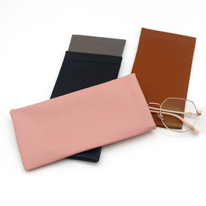 משקפי עור יוקרתי pouch הדפסה אישית לוגו משקפי משקפיים שקית לסחוט העליון לסחוט משקפי שמש נרתיק - Product Image 5