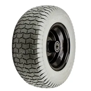 Roue de brouette extra large 16 X6.50-8 150 mm de large, pneu de remorque de brouette anti-crevaison, alésage de 25 mm, 6.50 X 8, mousse PU solide, sans crevaison - Product Image 1