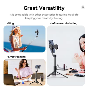 Ulanzi-<span class=keywords><strong>Palo</strong></span> para selfies, trípode magnético de 1,36 m, para iPhone, Samsung, Xiaomi, <span class=keywords><strong>Huawei</strong></span>, soporte de escritorio, para grabación de vídeo Tiktok - Product Image 6