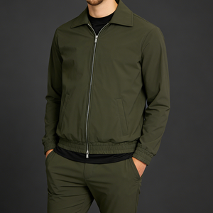 Survêtement pour <span class=keywords><strong>homme</strong></span> Nouveau vêtement de <span class=keywords><strong>sport</strong></span> Respirant Ensemble décontracté Veste zippée en nylon Pantalon ajusté Survêtements imprimés sportifs Séchage rapide - Product Image 1