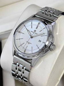Reloj de pulsera de acero para hombre - resistente al agua con diseño de abanico plegable - reloj casual elegante y atractivo - Product Image 4