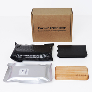 น้ำหอมปรับอากาศติดที่บังแดดรถยนต์ รุ่นหรูหราจากโรงงาน OEM ยี่ห้อ Soceli ทำจากไม้ - Product Image 6