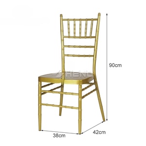 Chaise Chiavari <span class=keywords><strong>de</strong></span> luxe dorée pour événements, mariages et banquets – Chaises Chiavari blanches pour <span class=keywords><strong>la</strong></span> vente – Chaises Chivalry pour événements et fêtes <span class=keywords><strong>de</strong></span> mariage - Product Image 2