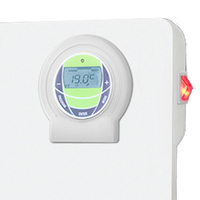 Programación semanal Pantalla LCD ErP Termostato inteligente 600*800 550W Convector suave de pared Calentador de panel de cerámica pintable