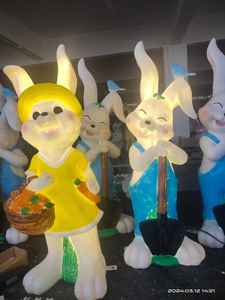 Outdoor Bunny <b>Motif</b> <b>Light</b> Ip65 Waterproof Decorative Lamp For Christmas Carnival Park And Garden Lighting - Product Image 1