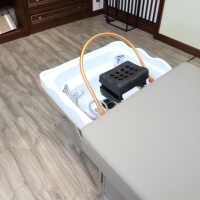 Fauteuil-lit de lavage professionnel multifonctionnel Defeinuo pour salon, avec thérapie vapeur chauffante, écologique et étanche, idéal pour hôtels et salles de sport