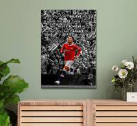 RONALDO MOTIVATION TOILE Art Football Football Sport Légende Wall Art | Citation inspirante | Ronaldo Poster Home Office Decor
