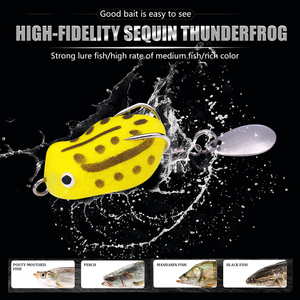3cm 3.3g Wholesale Topwater Fly Fishing Artificial Bait Saltwater Insect Soft Lures Bass Fishing Frog Lures Spinner - Product Image 5