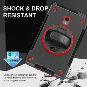 Étui robuste pour <span class=keywords><strong>tablette</strong></span> <span class=keywords><strong>Samsung</strong></span> <span class=keywords><strong>Galaxy</strong></span> Active 5 SM-X300 SM-X306B avec support rotatif à 360°, dragonne et porte-stylet - Product Image 2