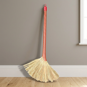Escoba de hierba Eco2go Vietnam - Mango de madera, estilo moderno, portátil, ligera, cerdas duraderas para limpieza de pisos y exteriores - Product Image 1