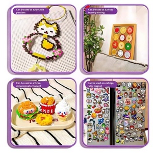 Kit de perles Perler à faire soi-même, vente directe d'usine, divers animaux de dessin animé, 96 couleurs, 2,6 mm, artisanat artistique, jouet, répertoire d'images colorées - Product Image 5