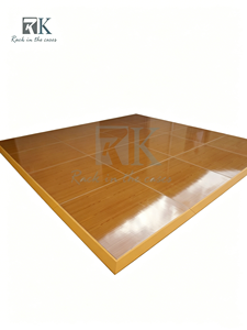RK Wooden Grain Dance Floor Panel with Aluminum <b>edge</b> for Wedding Decoration - Product Image 1