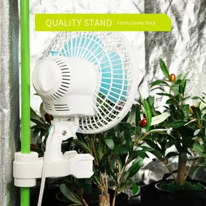 Ventilador de refrigeración con Clip oscilante para tienda de cultivo de plantas, ventilador de pared de tamaño pequeño para verano