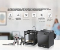 Flashforge Adventurer 5M Baru, Printer 3D Desktop FDM Industri Kecepatan Tinggi 600mm/s dengan Auto Leveling, untuk PLA 1.75mm
