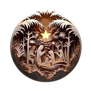 Spot Home Decor Pendentif de Pâques en bois pour tenture murale lors des fêtes de Pâques - Product Image 5