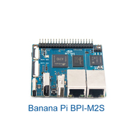Le BPI-M2S Banana Pi d'origine est conçu avec la puce Amlogic A311D/S922x et prend en charge 2 ports LAN Gigabit 4 Go de RAM 16 Go EMMC