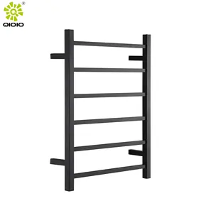 Rack de toalha preto 304, aço inoxidável, aquecedor de toalha, brinquedos, rack