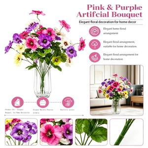 12 Paquetes de <span class=keywords><strong>Petunias</strong></span> Artificiales para Exteriores, Glórias de la Mañana de Seda Resistentes a los Rayos UV para Cestas Colgantes, Decoración de Jardín y Porche - Product Image 4