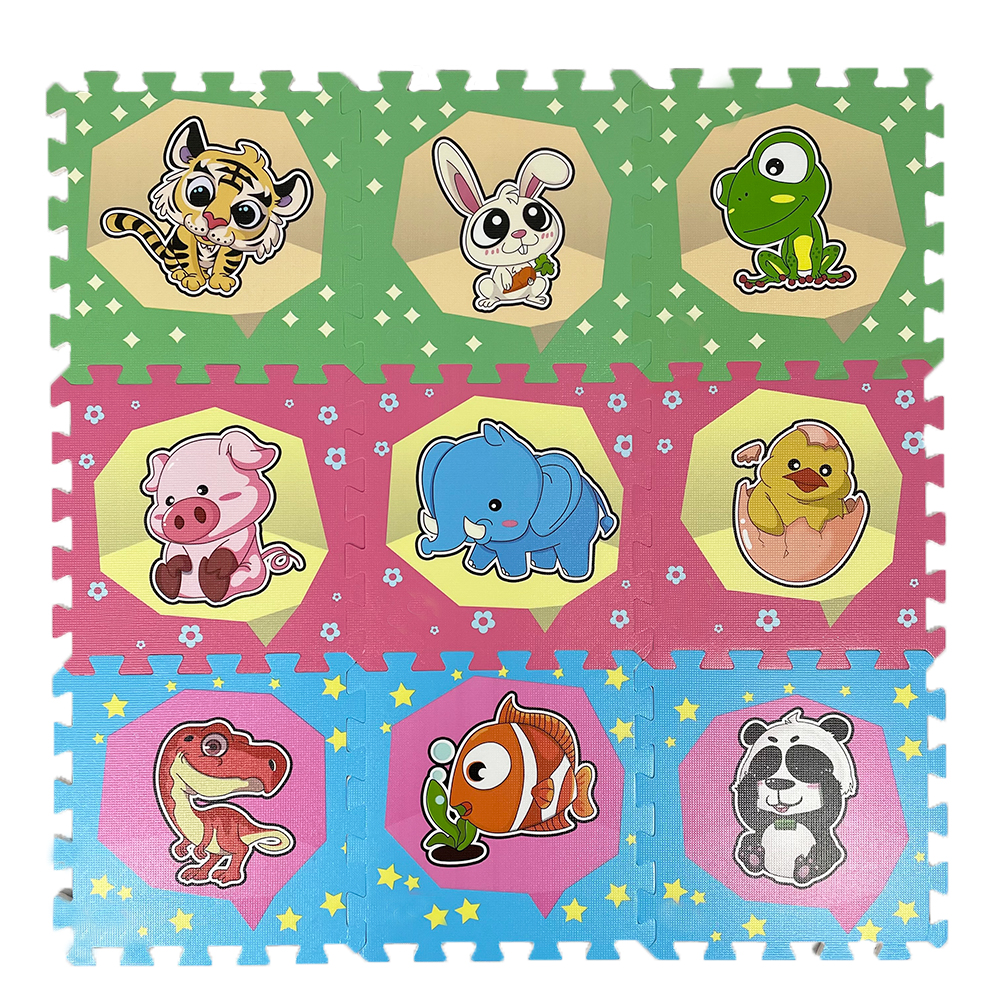 Нетоксичный экологически чистый Новый стильный ламинированный Коврик-пазл с индивидуальным рисунком EVA, напольный коврик из пены, детский коврик