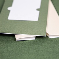Étui en papier écologique imprimé avec fenêtre découpée, logo personnalisé, porte-carte cadeau VIP en papier