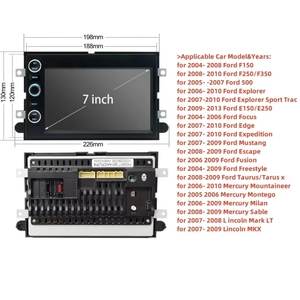Radio con GPS para Auto Android para F150/F250/F350 con Pantalla Táctil, Asistente de Reversa, CarPlay, Mapa Mundial, WiFi Integrado - Product Image 5