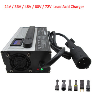 Cargador de Baterías de Plomo-Ácido de 900W, 24V 25A, 36V 20A, 48V 15A, 60V 12A, 72V 10A, <span class=keywords><strong>para</strong></span> Carritos de Golf, <span class=keywords><strong>Club</strong></span> Car, Montacargas, EZGO TXT RXV - Product Image 2