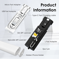 Coffrets cadeaux promotionnels, batterie externe 5000 mAh et kit de câbles USB et support de téléphone, coffret cadeau pour événements d'entreprise, mariage GS028