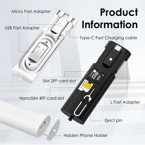 Set Regalo Promozionale con Power Bank da 5000mAh, Cavo USB e Supporto per Telefono per Eventi Aziendali e Matrimoni GS028 - Product Image 6