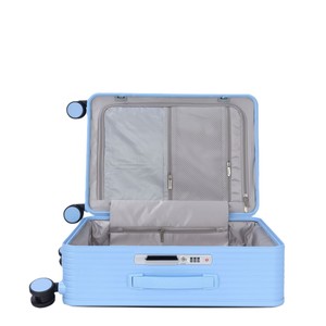 20 Inch Carry On <b>Suitcase</b> Lightweight PP Trolley With Lock Business Travel Women's Spinner <b>Wheels</b> Solid Color - Product Image 5