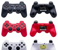 Manette sans fil PS-3, joystick à fonctions complètes, barre lumineuse, double moteur à vibration, gyroscope, PS3 Slim pour PC, jeux mobiles avec logo