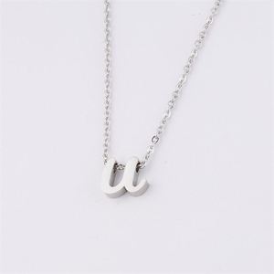 สร้อยคอจี้ตัวอักษร26ตัวทำจากสเตนเลสสตีล - Product Image 6