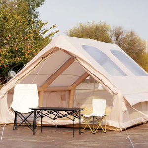 Tentes de camping portables gonflables de grande taille, imperméables 3000 mm, couleur kaki, pour toutes les saisons, prix d'usine en gros, résistantes et rapides à monter - Product Image 4