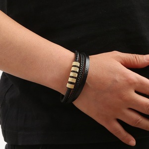 Pulsera de Hombre Original Hecha a Mano con Trenzado Versátil y Cierre Magnético, Accesorio para Aniversario, Fabricante de Joyería - Product Image 3