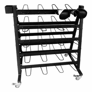 Di chuyển đấm bốc giữ găng tay cho phòng tập thể Dục Đào Tạo sàn Rack hiển thị với treo lưu trữ đứng - Product Image 2