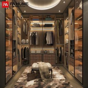 Fournisseur d'usine PA, dressing classique de luxe avec solutions de rangement personnalisables, armoires élégantes - Product Image 1