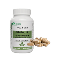 Café aux champignons instantané à marque privée OEM, extrait de Shilajit, superaliments, champignons Reishi, Crinière de lion, Chaga, poudre enrichie en vitamines