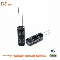 Condensador Electrolítico de Aluminio de 400V 68uF 10x30mm, Polarizado, de Montaje Pasante, de Alto Voltaje para Placa de Circuito de Balasto HID
