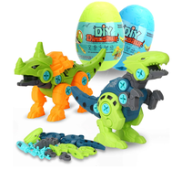 Jouets de dinosaures en plastique EVA, ensemble de construction avec outils, kit éducatif DIY pour cadeau de Pâques, jouets de dinosaures pour enfants