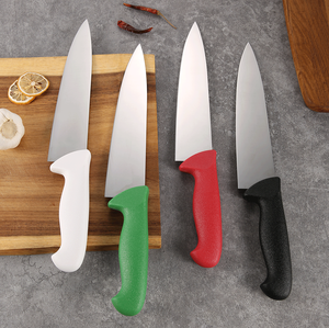 سكين تقطيع عظم احترافي 10 بوصات من الفولاذ المقاوم للصدأ 3CR13 بمقبض بلاستيكي، مناسب لليد اليمنى واليسرى، تشطيب عالي اللمعان، آمن للغسل في غسالة الأطباق - Product Image 1