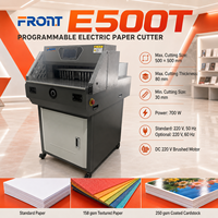 Cortadora de Papel Eléctrica FRONT E500T con Ancho de Corte de 500 mm, Corte Automático para Imprenta
