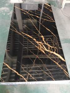 Paneles de Pared de <span class=keywords><strong>PVC</strong></span> con Diseño de Mármol UV de Maldivas, Planchas de <span class=keywords><strong>PVC</strong></span> Negras y Doradas, Placa de <span class=keywords><strong>PVC</strong></span> con Efecto Mármol - Product Image 6