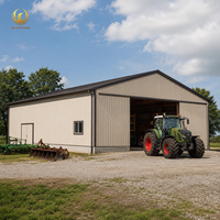 Bâtiment agricole en acier, entrepôt agricole, stockage d'équipements, garage, hangar utilitaire