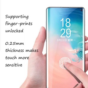 Protector de pantalla de vidrio templado curvo 3d <span class=keywords><strong>para</strong></span> <span class=keywords><strong>Samsung</strong></span> <span class=keywords><strong>s10</strong></span> + <span class=keywords><strong>s10</strong></span> S20, antihuellas dactilares, Nano líquido - Product Image 2