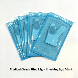 Cache-œil respirant de qualité supérieure pour thérapie par la lumière bleue pour nouveau-nés, stérilisé, avec conception élastique pour le traitement de la photothérapie infantile - Product Image 1