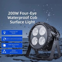 Projecteur de scène étanche IP65 à LED blanc chaud/froid, stroboscope activé par le son, effet de changement de couleur fluide pour événements extérieurs
