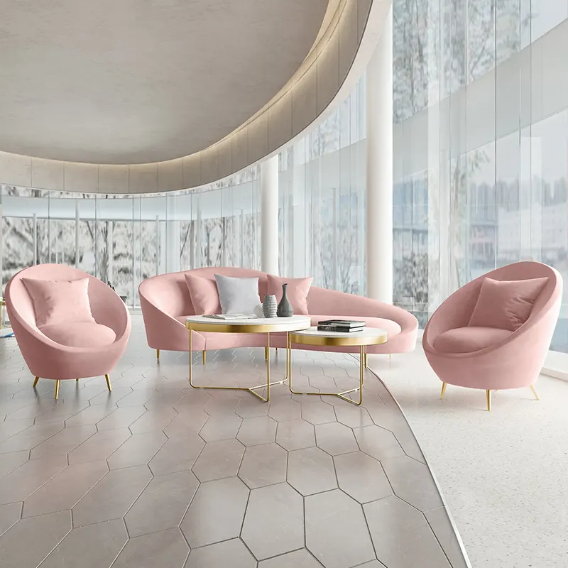 Conjunto de cadeiras seccionais de tecido, boa qualidade, design moderno para sala de estar, móveis